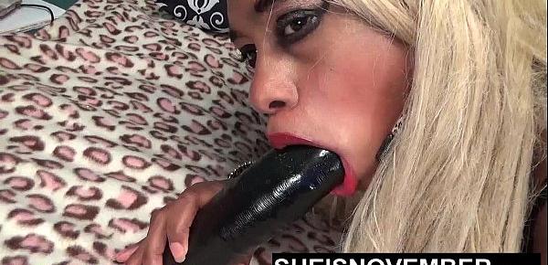  Breaking My Jaws On Monster BBC Cock Swallow Training For My Real Fans Sexy Teen